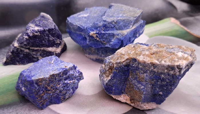 Lapis-lazuli Brut - Pierres Fines 70/80 G - Coco Papaya - Neuf
